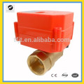 2-way DC5V 1" Brass CR05 motorized valve with signal feedback for water detector system